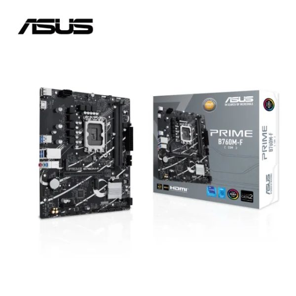 圖片 華碩 PRIME B760M-F-CSM(M-ATX/Realtek 1Gb/註四年/2DIMM)8相