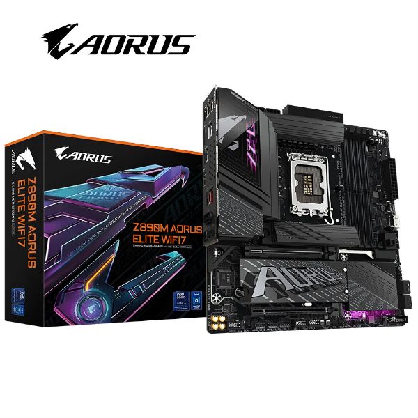 圖片 技嘉 Z890 AORUS ELITE WIFI7 ICE 冰魄白(ATX/LAN2.5Gb+Wi-Fi 7)16+1+2相