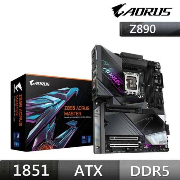 圖片 技嘉 Z890 AORUS MASTER(ATX/Marvell 10Gb+Wi-Fi 7/註五年)18+1+2相電源