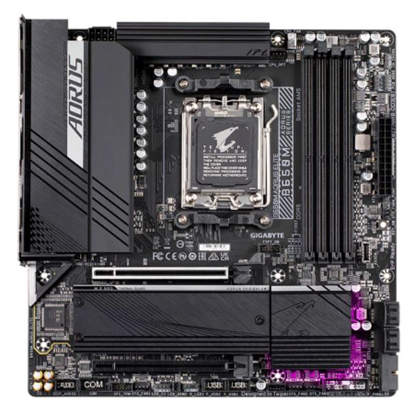 圖片 技嘉 B650M AORUS ELITE(M-ATX/Realtek 2.5G/註五年)12+2+1相電源.獨家支援