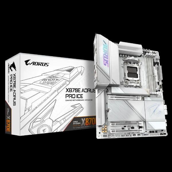 圖片 技嘉 X870E AORUS PRO ICE(冰魄白)(ATX/LAN2.5G+Wi-Fi 7/註五年)16+2+2相