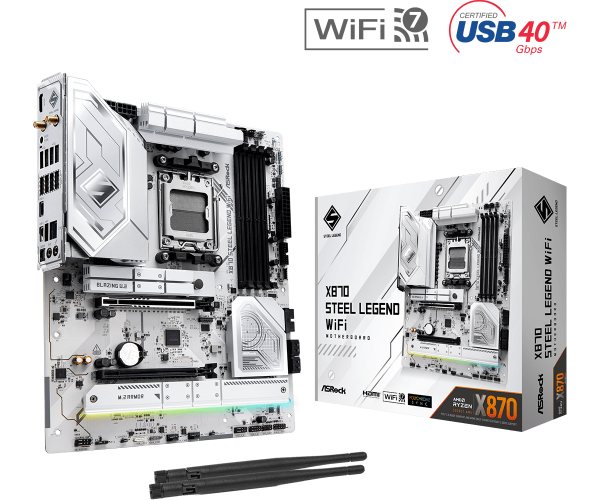 圖片 華擎 X870 Steel Legend WiFi(ATX/Dragon 2.5G+Wi-Fi 7/註五年)14+2+1相電源