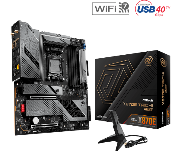 圖片 華擎 X870E Taichi Lite(EATX/LAN 5G+Wi-Fi 7/註五年)24+2+1相