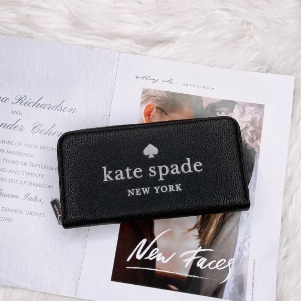 圖片 Kate spade｜KS 荔枝款 ㄇ型拉鍊長夾