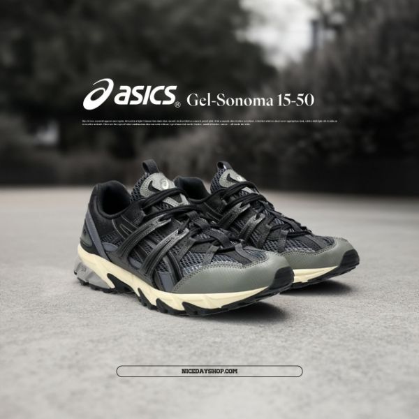 NICEDAY 代購 Asics Gel-Sonoma 15-50 黑 奶油底 男女尺寸 1203A488-001