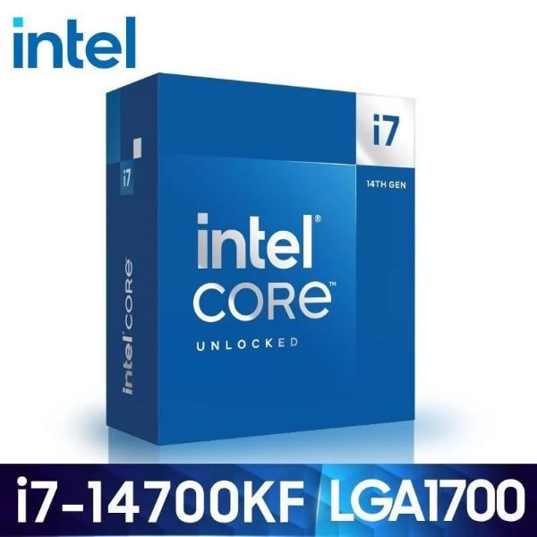 圖片 Intel i7-14700KF【20核/28緒】3.4G(↑5.6G)/33M/無內顯/無風扇【代理盒裝】