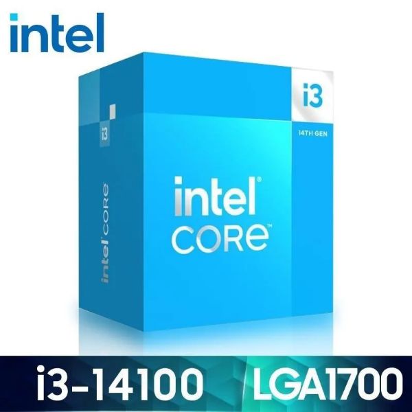 圖片 Intel i3-14100【4核/8緒】3.5GHz(↑4.7GHz)/12M/UHD730/60W 【代理盒裝】