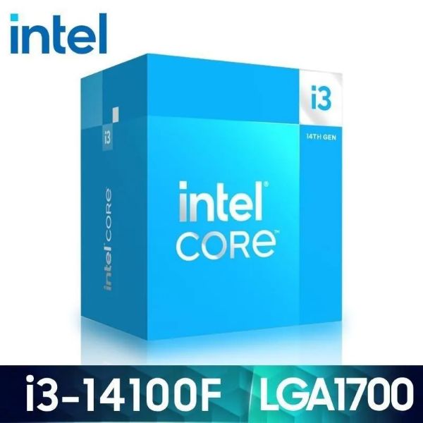 圖片 Intel i3-14100F【4核/8緒】3.5GHz(↑4.7GHz)/12M/無內顯/58W 【代理盒裝】