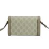 圖片 Gucci 展示品 1955 Horsebit 馬銜釦斜背迷你手機包(699296-燕麥色)