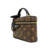 圖片 Louis Vuitton 展示品 Vanity Chain Pouch 雙色帆布橫式斜背化妝包(M47125-咖)