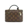 圖片 Louis Vuitton 展示品 Vanity Chain Pouch 雙色帆布橫式斜背化妝包(M47125-咖)