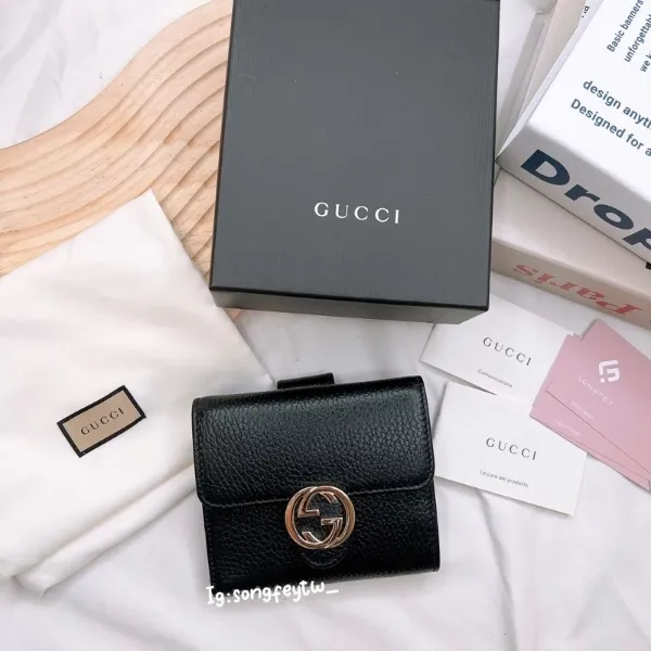 圖片 GUCCI 兩折短夾 大logo短夾