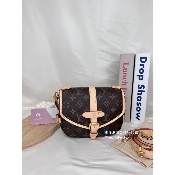 圖片  Louis Vuitton 路易威登 M46740 Saumur BB 雙子馬鞍包 肩背包 斜背包