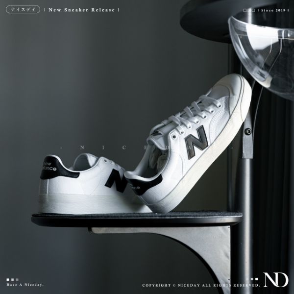 NICEDAY 現貨 New Balance  白黑 復古拼接 平底 情侶鞋 BB100CVA