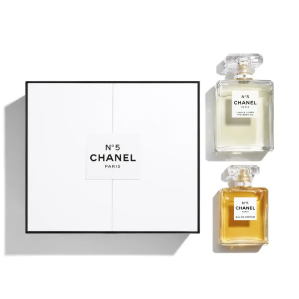 圖片 CHANEL 香奈兒香氛 N°5 5號香水50ML/護膚油100ML禮盒附吊飾 - 2024聖誕節限量/專櫃緞帶包裝
