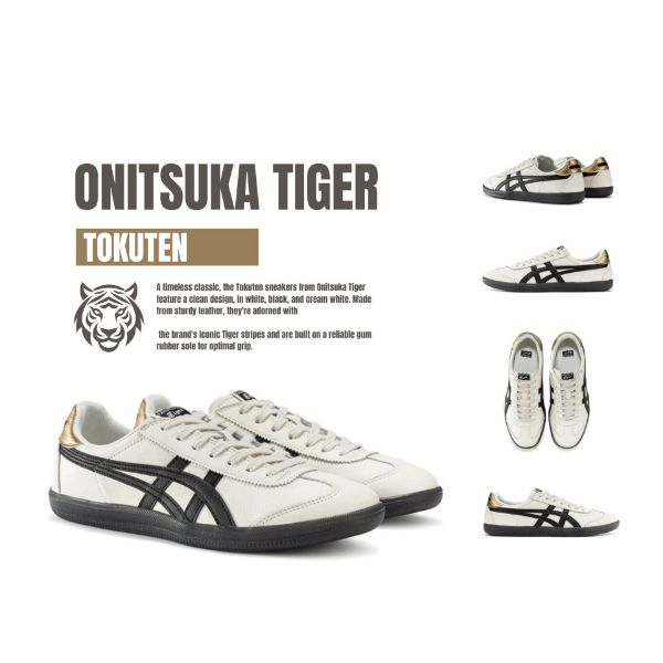 NICEDAY 代購 Onitsuka Tiger Tokuten 鬼塚虎 米白 黑金 男女尺寸 1183B938-100