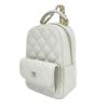 圖片 Chanel 粒紋牛皮淡金釦迷你後背包(AP3753-水泥白)