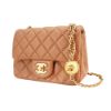 圖片 Chanel 菱格羊皮金球調節釦方胖斜背包-17cm(AS1786-奶茶色)