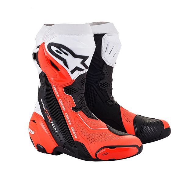 圖片  ALPINESTARS A星 Supertech R VENTED 黑白紅 防摔 打孔 車靴 2023