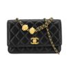 圖片 Chanel 展示品 菱格羊皮獅頭裝飾金鍊帶WOC斜背包(AP3424-黑)