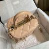 圖片 Chanel 裸粉金釦羊皮trendy化妝包