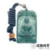 圖片 【琪臻珠寶】天然A貨翡翠糯冰種藍水飄花藥師佛如來吊墜(藥師琉璃光如來_大醫王佛_手工精雕)