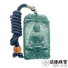 圖片 【琪臻珠寶】天然A貨翡翠糯冰種藍水飄花藥師佛如來吊墜(藥師琉璃光如來_大醫王佛_手工精雕)