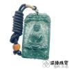 圖片 【琪臻珠寶】天然A貨翡翠糯冰種藍水飄花藥師佛如來吊墜(藥師琉璃光如來_大醫王佛_手工精雕)
