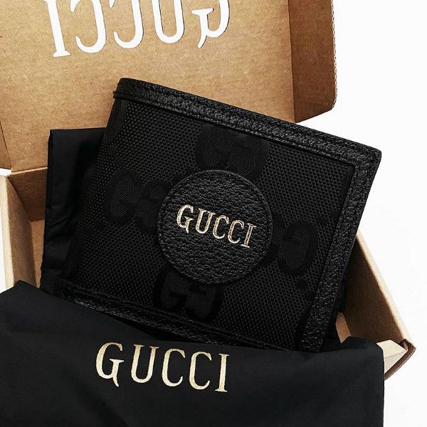 圖片 美國百分百【全新真品】Gucci 皮夾 八卡 短夾 皮革 專櫃精品 配件 真皮 錢包 LOGO 黑色 CM55