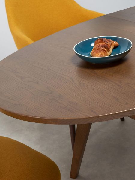 圖片 【【LITOOC設計品牌】JENSON多功能伸縮實木餐桌 (伸縮桌/實木餐桌)-橢圓  歐洲品質 非陸製淘寶家具保證 