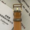 圖片 Hermès HEURE H系列 Epsom大象灰錶帶