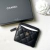 圖片 Chanel 黑牛金吐司ㄇ字拉鍊零錢包 📝預購