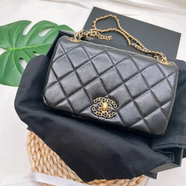 圖片 Chanel 香奈兒 羊皮 兩用鍊包 24P 19 Flap bag