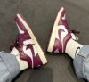 圖片 鞋教 Nike W Air Jordan 1 Low "Bordeaux" 火莓紫 奶油底 DC0774-161