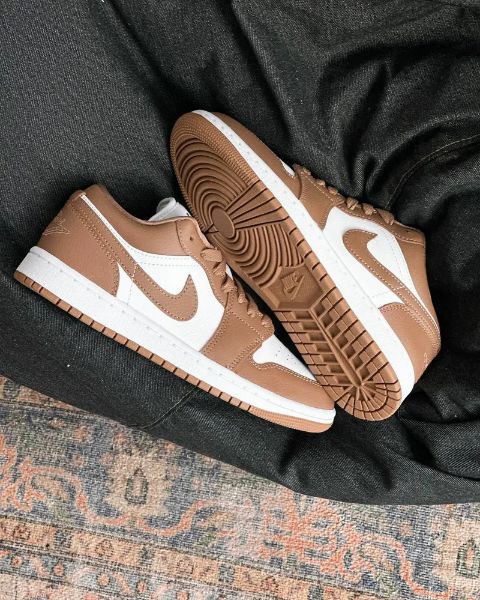 圖片 鞋教 Nike W Air Jordan 1 Low "Archaeo Brown" 白棕 焦糖可可色 DC0774-202