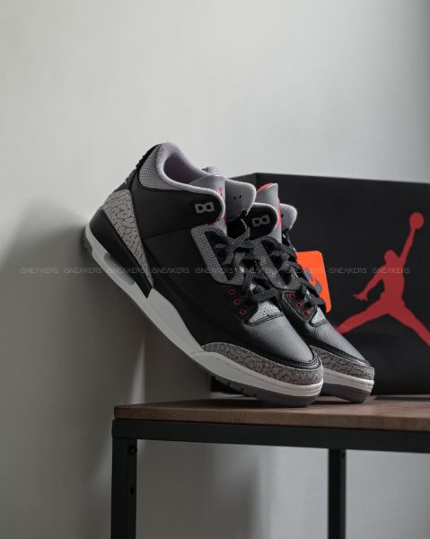 iSNEAKERS 現貨 Air Jordan 3 OG "Black Cement" 黑水泥 DN3707-010