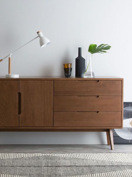 圖片 【LITOOC設計品牌】JENSON COMPACT美國白橡木雙門三抽斗櫃/邊櫃/斗櫃/抽屜櫃 歐洲品質 非陸製 