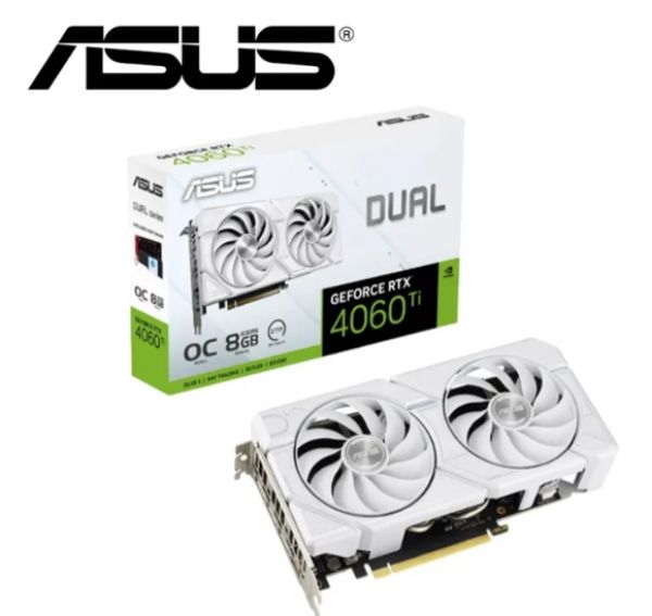 圖片 ASUS 華碩 DUAL-RTX4060TI-O8G-EVO-WHITE 顯示卡