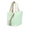 圖片 Hermes Picotin Lock Lucky Daisy 花卉印花牛皮迷你手提包-14cm(奶油色/綠)