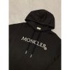 圖片 Moncler 刺繡字母設計 經典款 黑色 帽t