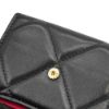 圖片 Chanel 展示品 19 菱格羊皮簍空金雙C雙層卡片/零錢包(AP1180-黑)