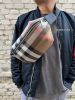 圖片 BURBERRY格紋男生棕色腰包