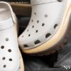 NICEDAY 現貨 Crocs Classic Crush 洞洞鞋 厚底 踩屎感 灰 奶茶 207988-OLM