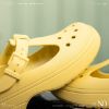 NICEDAY 現貨 Crocs Classic Crush 洞洞鞋 厚底 踩屎感 黃色 210581-78R