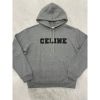 圖片 Celine 經典絨布字母設計 灰色 帽t