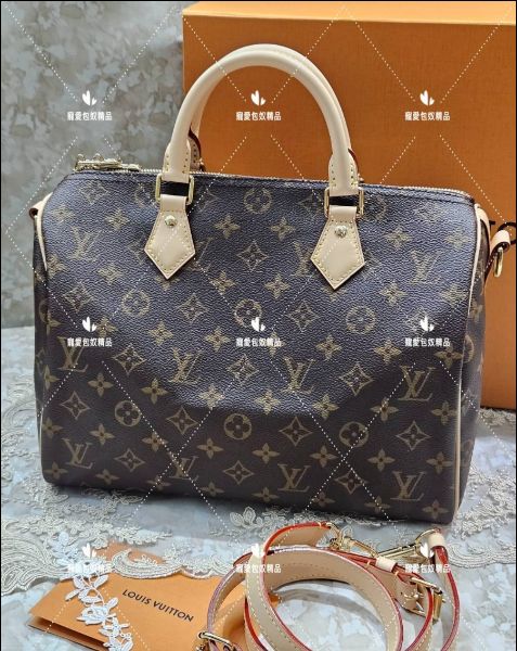 圖片 LV M46980 speedy30 老花背帶款 波士頓包