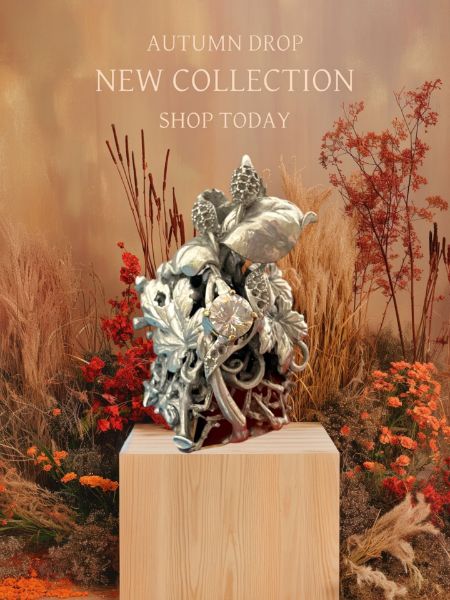 圖片 四季/金工藝術品
