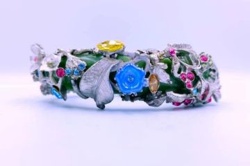 圖片 翡翠花圈_金工藝術品