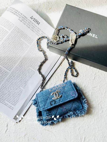 圖片 Chanel 塗鴉牛仔腰包、斜挎肩背也ok