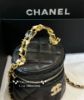 圖片 Chanel 黑金 琺瑯手柄小水桶 內置小鏡子、揹上超可愛